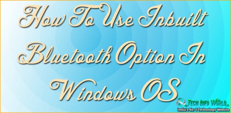 shortcut keys for bluetooth in windows 10