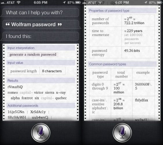 Siri secure password iphone