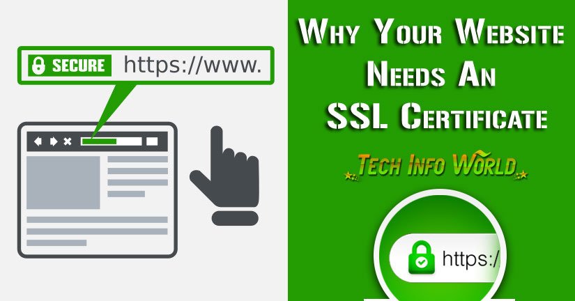 Website Needs An SSL Certificate
