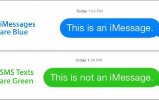Blue and Green iMessage on Iphone