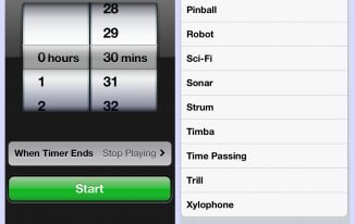 iPhone timer to stop play audios