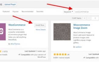 WooCommerce Installation wordpress