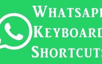 whatsapp keyboard shortcuts keys