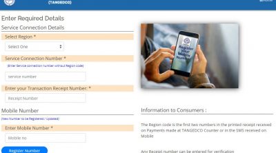 tneb mobile number registration online