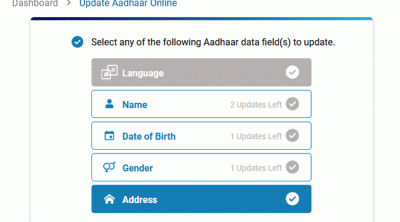 Update Aadhaar Card Address Online