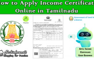 how to apply income certificate online in tamilnadu