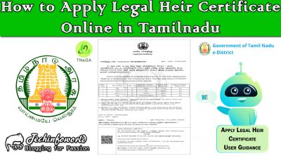 apply legal heir certificate online in tamilnadu