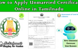 apply unmarried certificate online in tamilnadu