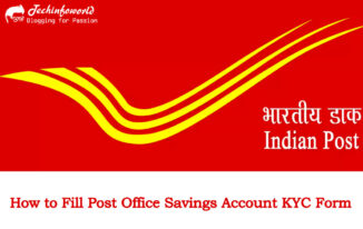 How to Fill Post Office Savings Account KYC Form